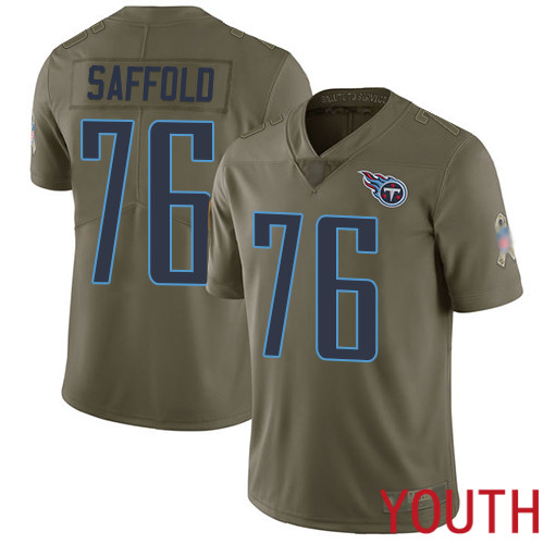 Tennessee Titans Limited Olive Youth Rodger Saffold Jersey NFL Football #76 2017 Salute to Service
